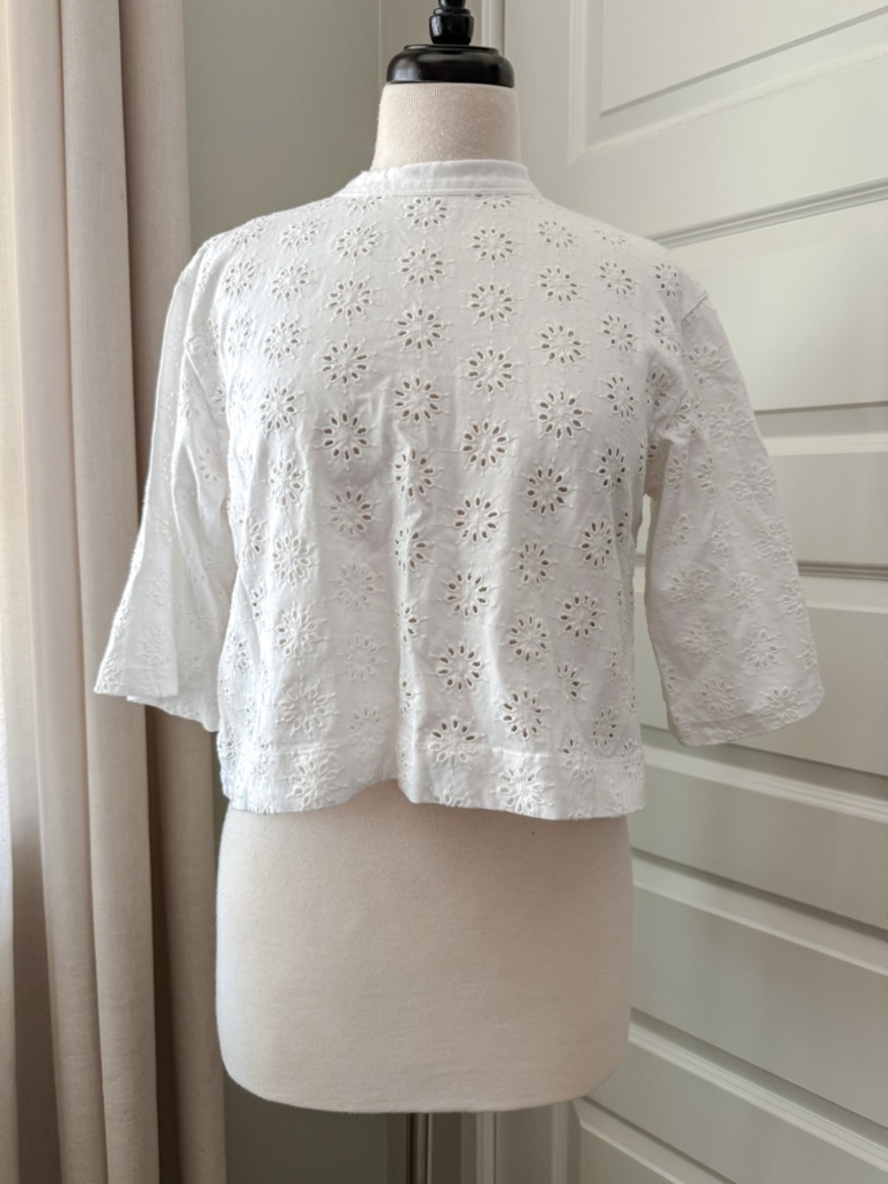 Madewell Embroidered Wide-Sleeve Boxy Tee : XXS - Picture 2 of 7